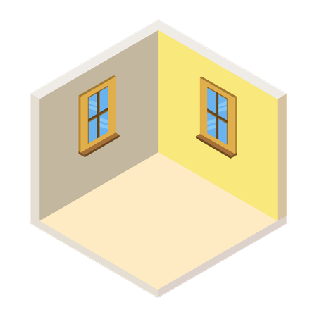 最小限の部屋  イラスト