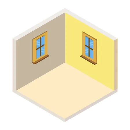最小限の部屋  イラスト
