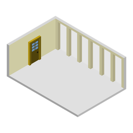 最小限の部屋  イラスト