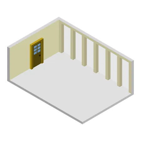 最小限の部屋  イラスト