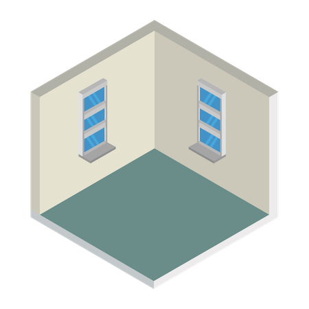 最小限の部屋  イラスト