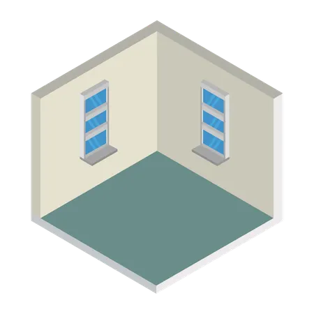 最小限の部屋  イラスト