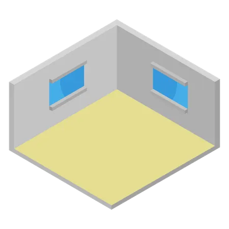 最小限の部屋  イラスト