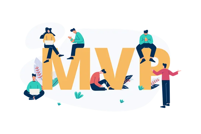 Minimum viable products - MVP  Illustration