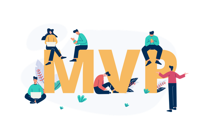 Minimum viable products - MVP  Illustration