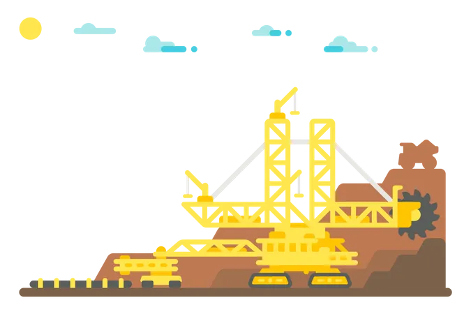Mining  Illustration