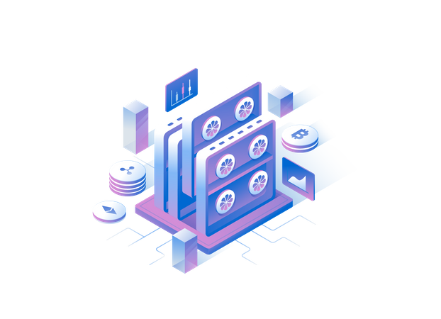 Mining Rig  Illustration