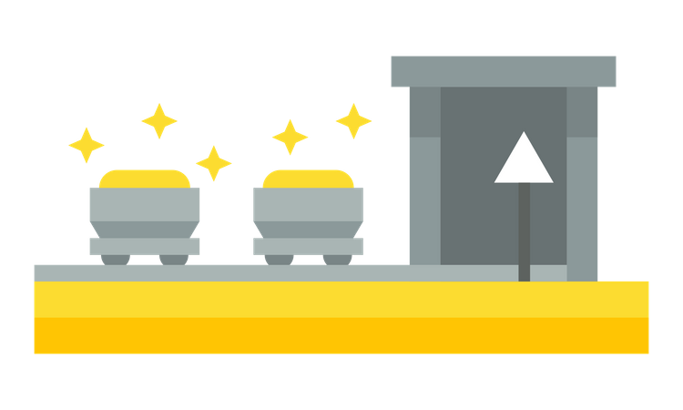 Mining trolley  Illustration