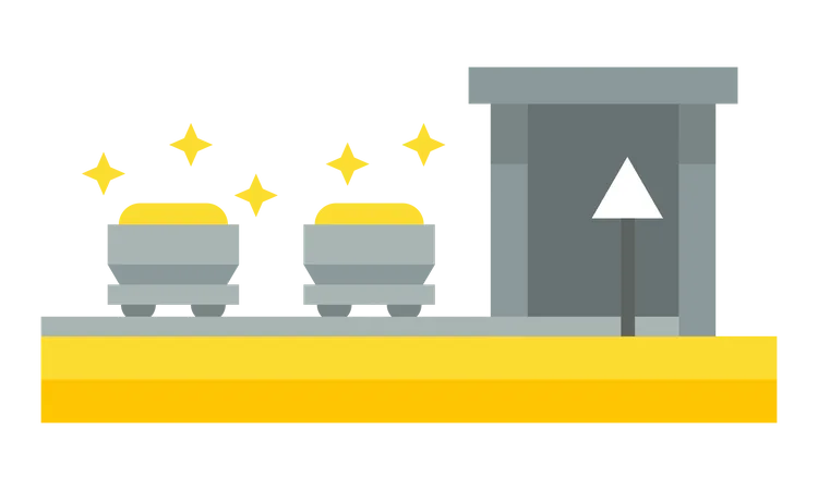 Mining trolley  Illustration