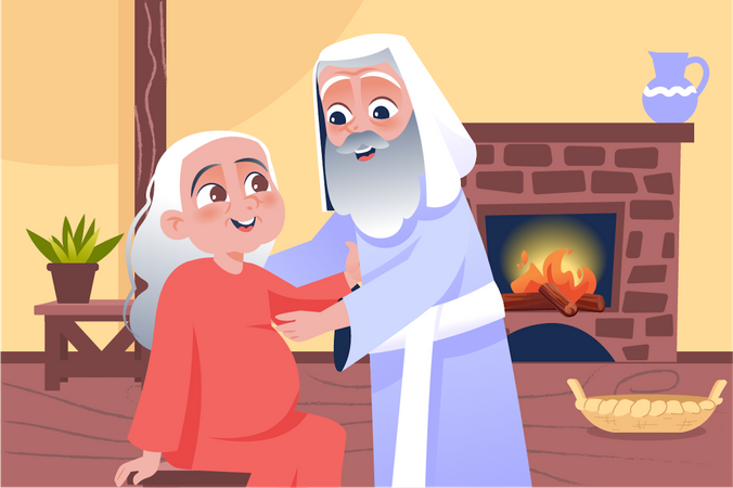 Miracle birth  Illustration