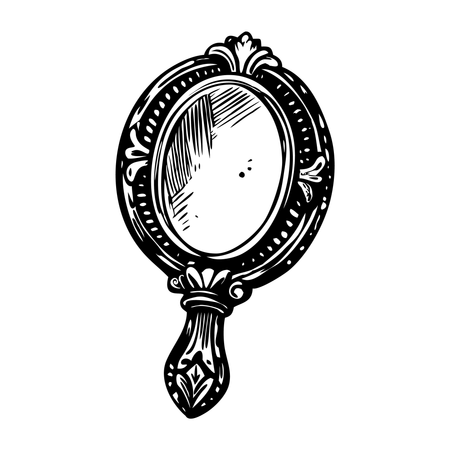 Miroir à main  Illustration