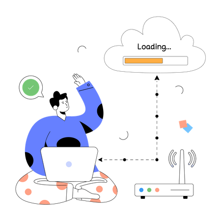 Mise en réseau cloud  Illustration