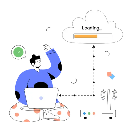 Mise en réseau cloud  Illustration