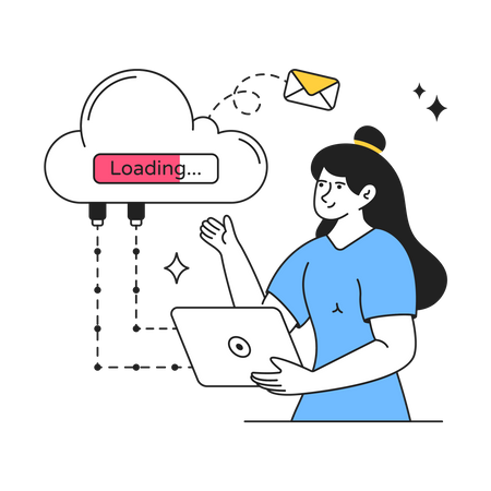 Mise en réseau cloud  Illustration