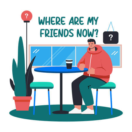 Missing Friends  Illustration