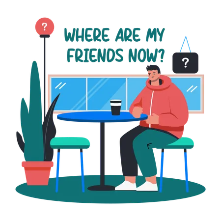 Missing Friends  Illustration