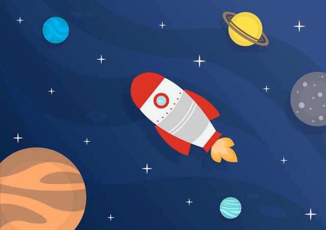Mission spatiale  Illustration