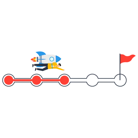 Parcours missionnaire vers le succès  Illustration