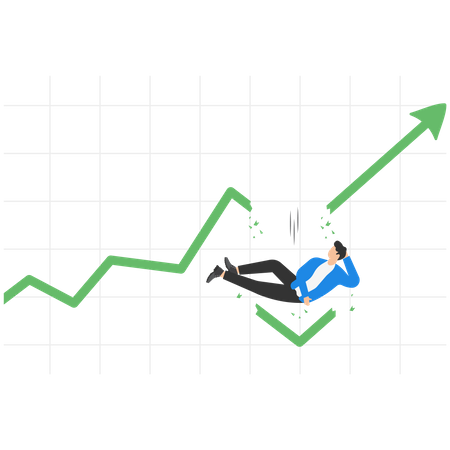 Mistake in stock market analysis and missed the profit  Illustration
