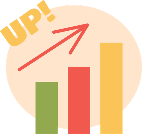 Mitarbeiter analysiert Geschäftsdaten  Illustration