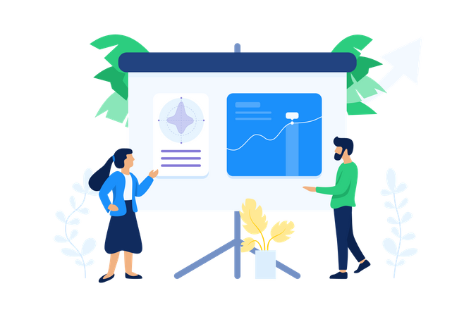 Mitarbeiter im Datenmanagement  Illustration