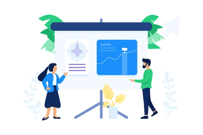 Mitarbeiter im Datenmanagement  Illustration