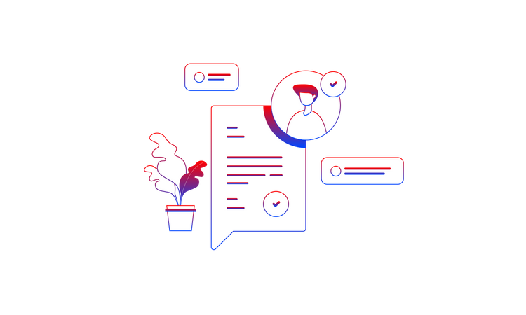 Mitarbeiter auswählen  Illustration