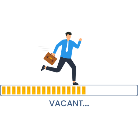 Mitarbeiter bei der Jobsuche  Illustration