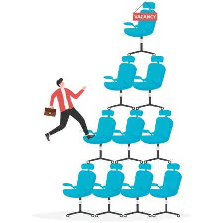 Mitarbeiter meistern Vorstellungsgespräche erfolgreich  Illustration