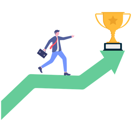 Mitarbeiter erhalten Anreize und Motivation für die Arbeitsleistung  Illustration