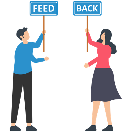 Mitarbeiterfeedback  Illustration