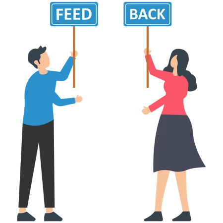 Mitarbeiterfeedback  Illustration