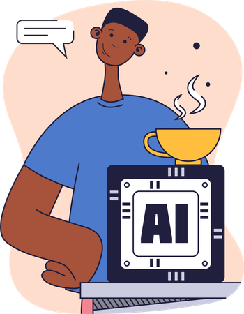 Mitarbeiter im Digital Engineering  Illustration