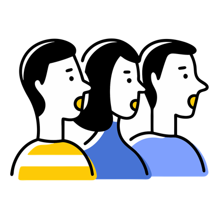 Mitarbeiterteam  Illustration