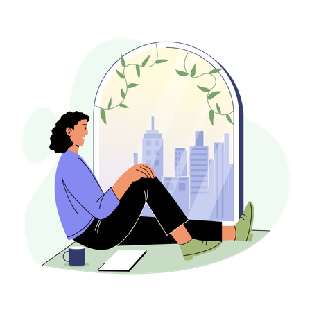 Mitarbeiterpause  Illustration