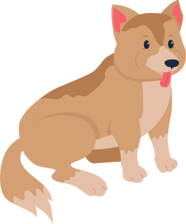 Mixed-breed dog adoption Illustration
