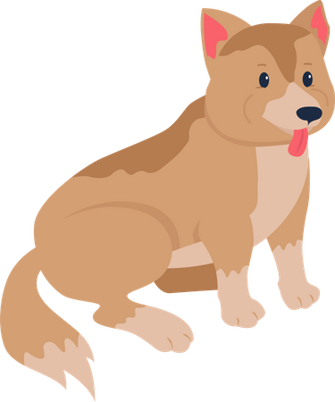 Mixed-breed dog adoption  イラスト