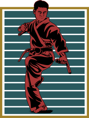 Mixed Martial Arts Youth Karate  イラスト