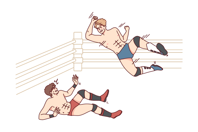 MMA fighting ring  Illustration