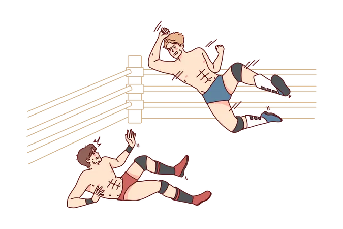 MMA fighting ring  Illustration