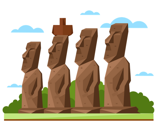 Schöne Statuen  Illustration