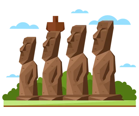 Schöne Statuen  Illustration