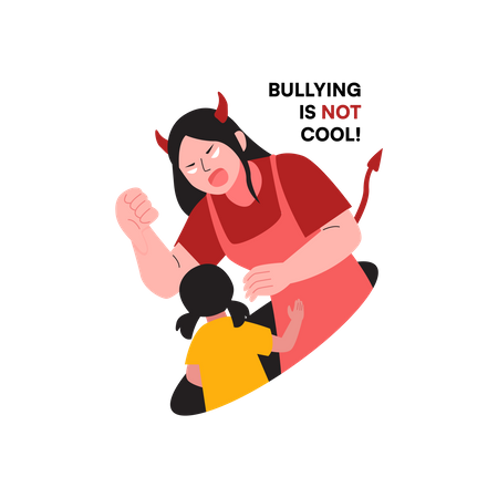 Mobbing ist nicht cool  Illustration