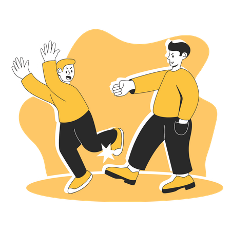 Mobbing und Belästigung  Illustration