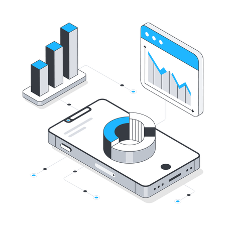 Mobile Analyse  Illustration