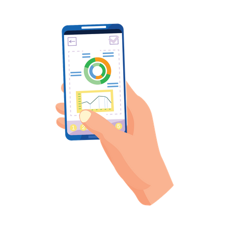 Mobile Analyse-App  Illustration