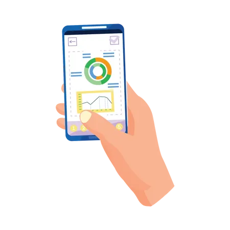 Mobile Analyse-App  Illustration