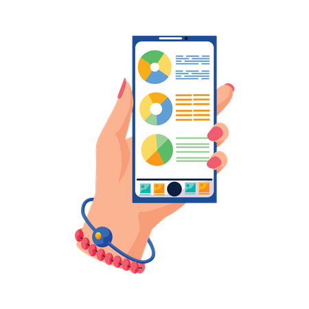 Mobile Analysis App  Illustration