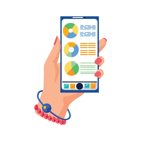 Mobile Analysis App  Illustration