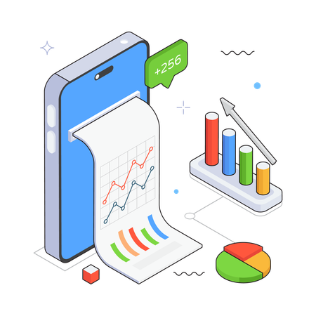 Mobile Analytics  Illustration